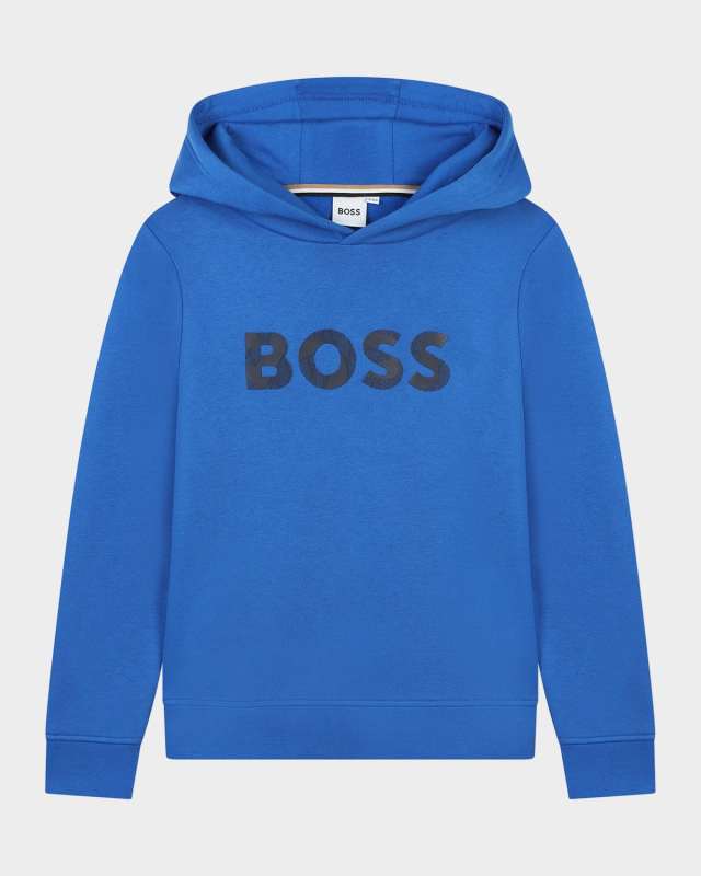 Boy's Logo-Print Hoodie, Size 6-12